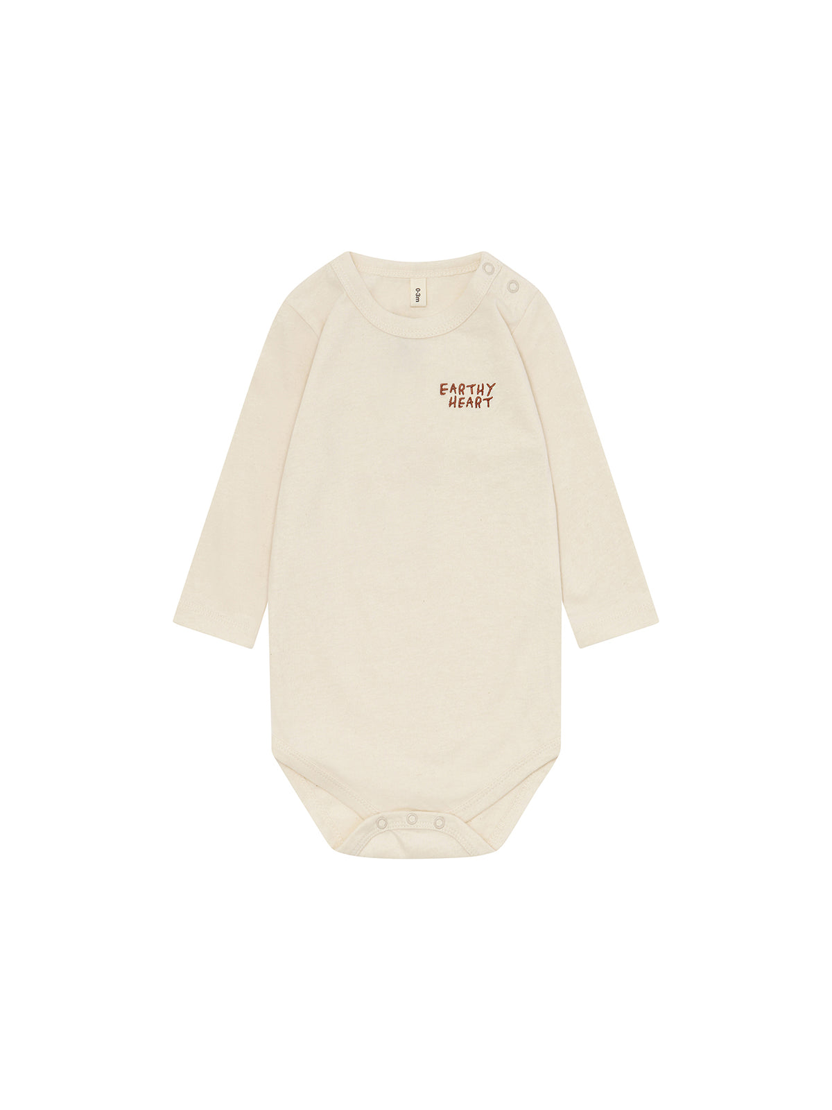 【ORGANIC ZOO】Earthy Heart Bodysuit GOTS