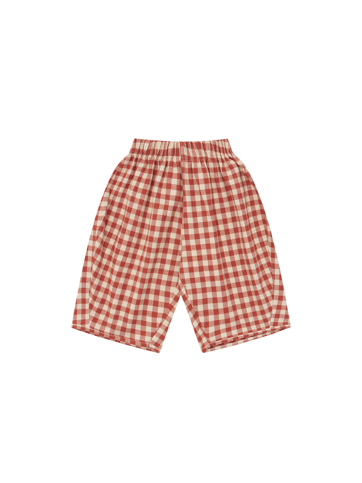 【ORGANIC ZOO】Paprika Gingham Barrel Pants
