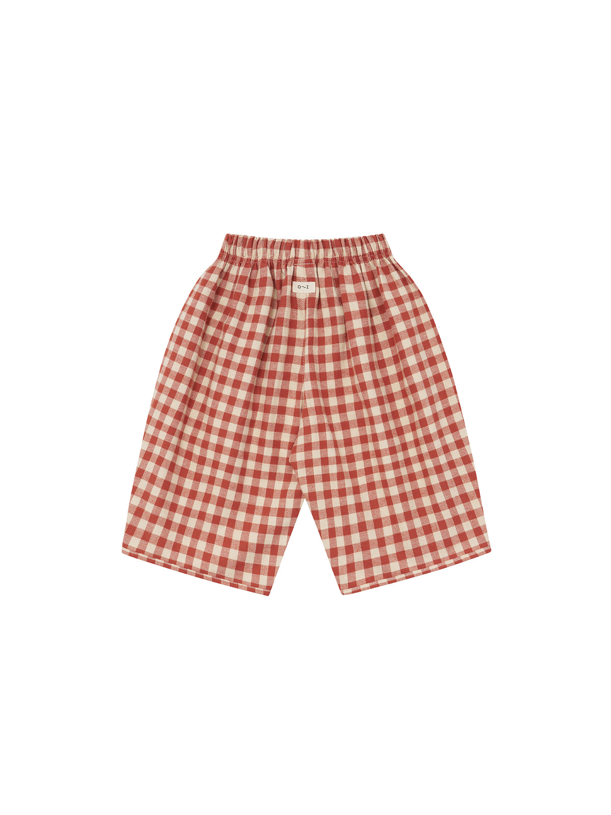 【ORGANIC ZOO】Paprika Gingham Barrel Pants
