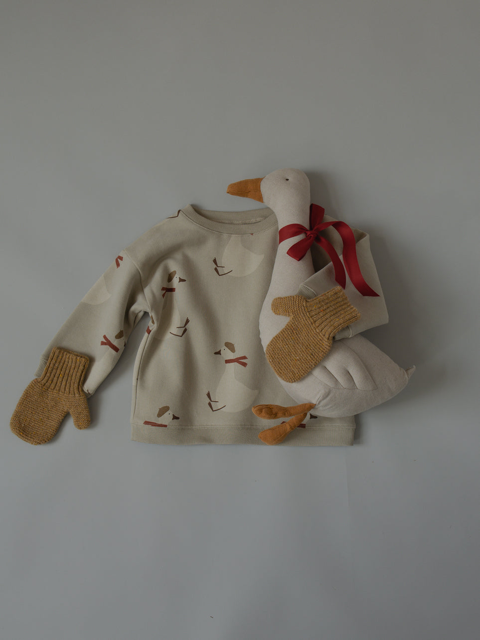 【ORGANIC ZOO】 Christmas Goose Sweatshirt
