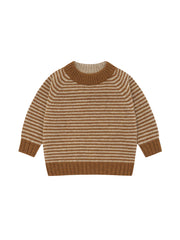 【ORGANIC ZOO】Chestnut Stripes Wool Jumper