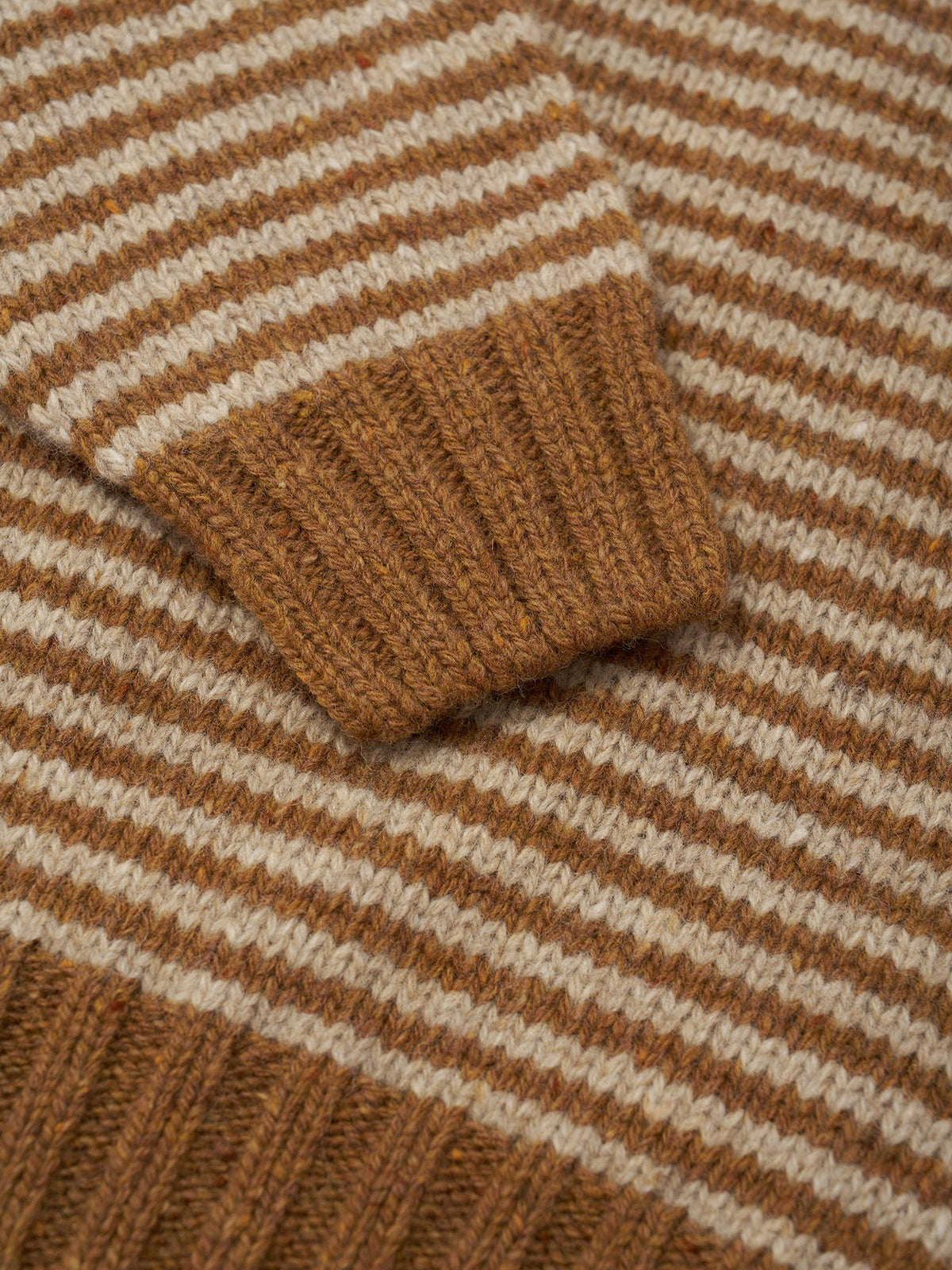 【ORGANIC ZOO】Chestnut Stripes Wool Jumper