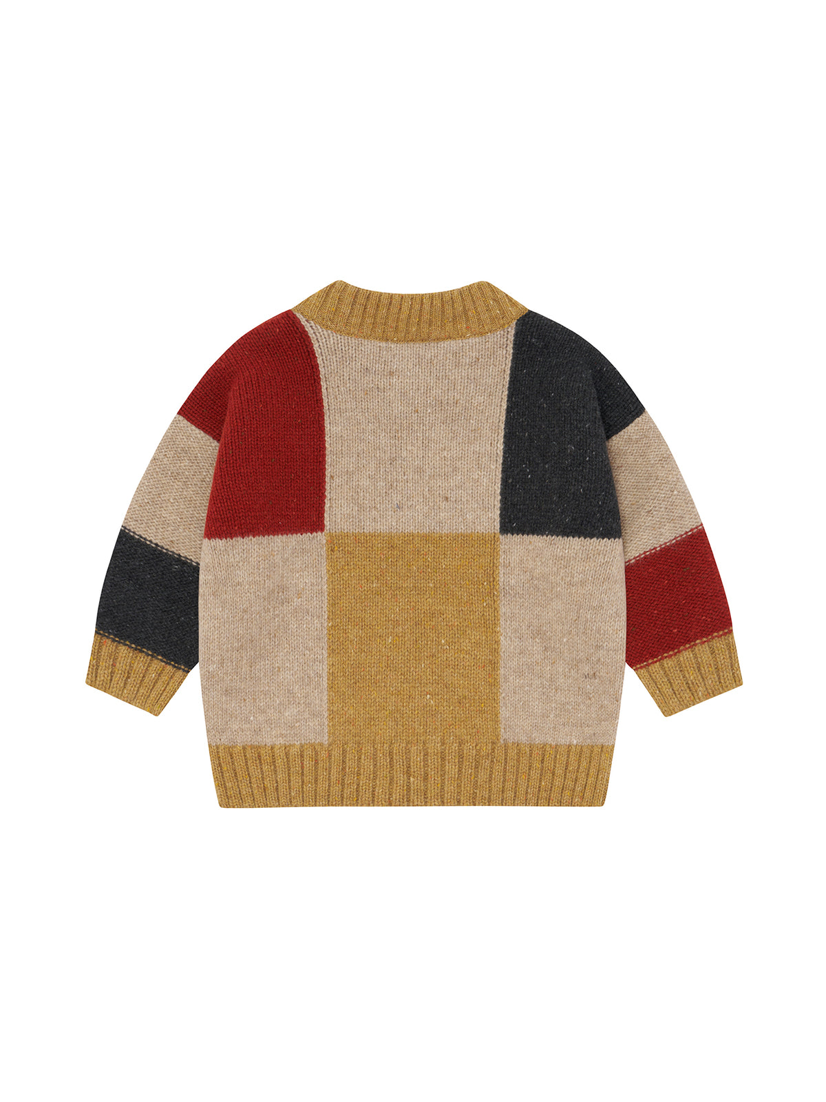 【ORGANIC ZOO】Patchwork Wool Jumper