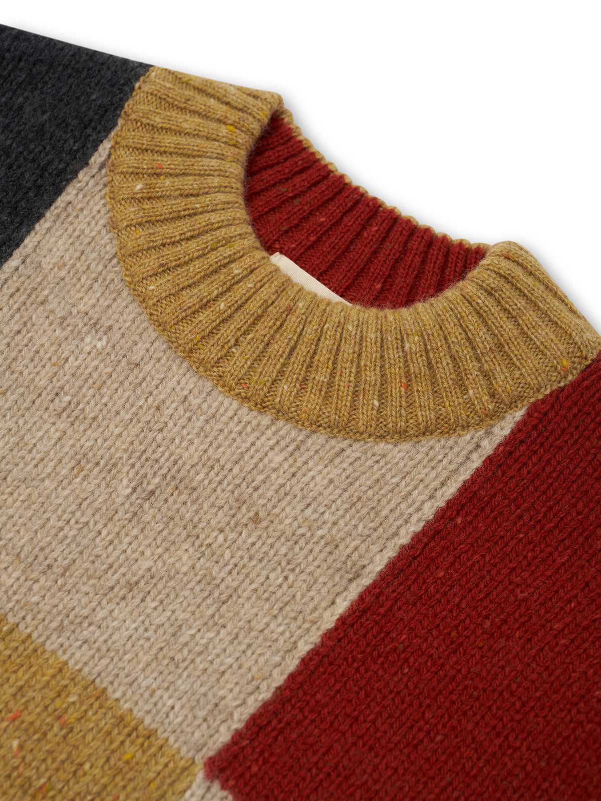 【ORGANIC ZOO】Patchwork Wool Jumper
