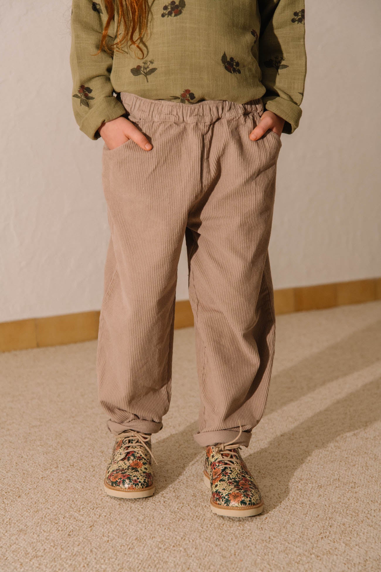 【STUDIO BOHEME】CARROT PANTS - LIGHT MAUVE