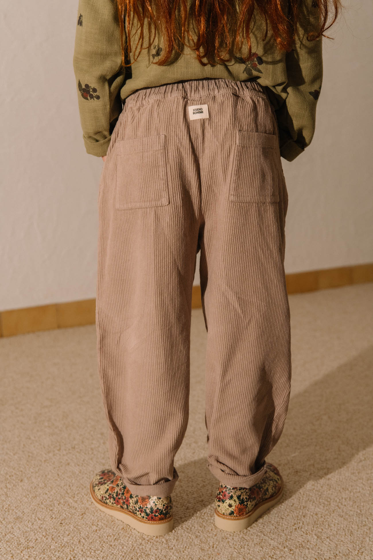【STUDIO BOHEME】CARROT PANTS - LIGHT MAUVE