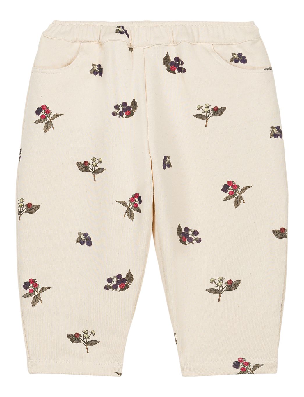 【STUDIO BOHEME】CARROT PANTS - ECRU / BLACKBERRIES
