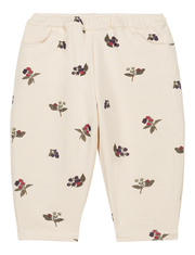 【STUDIO BOHEME】CARROT PANTS - ECRU / BLACKBERRIES