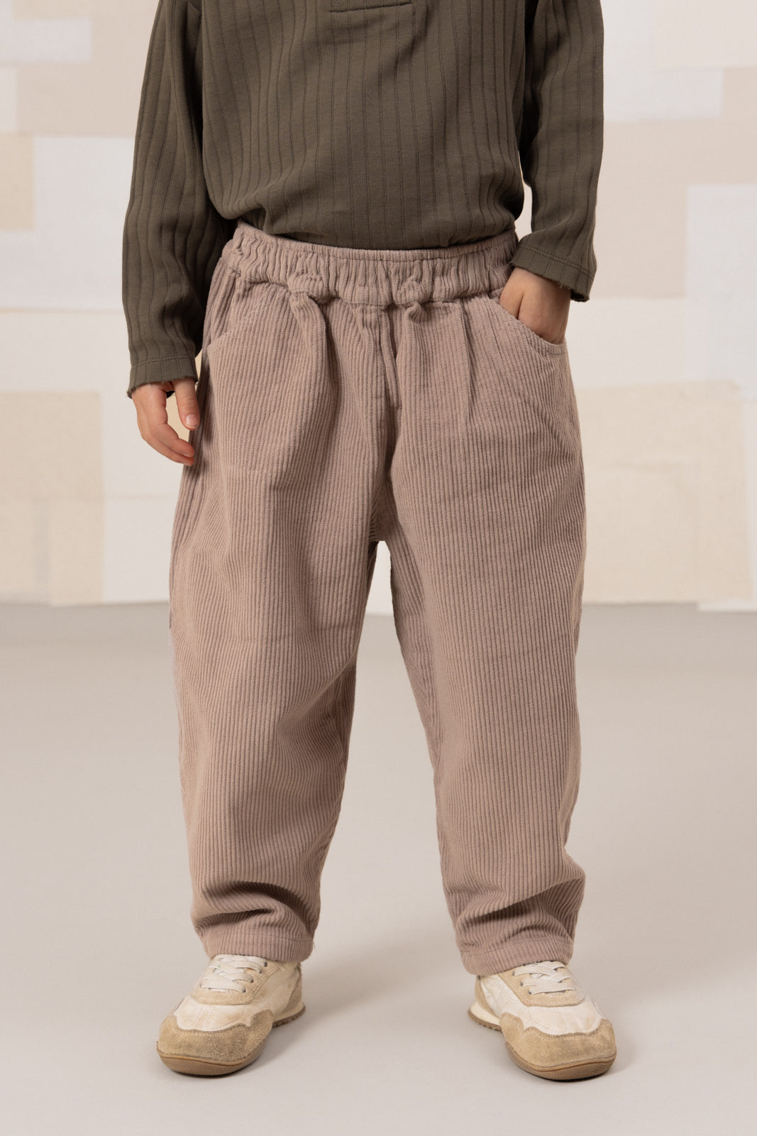 【STUDIO BOHEME】CARROT PANTS - LIGHT MAUVE