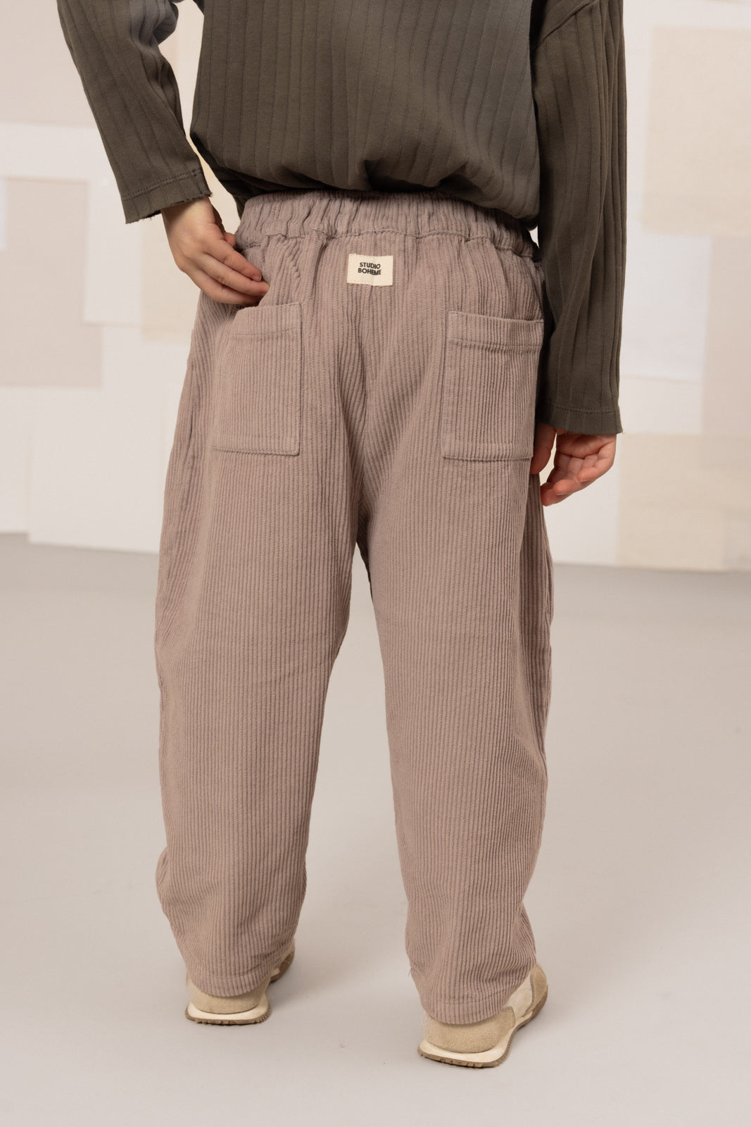 【STUDIO BOHEME】CARROT PANTS - LIGHT MAUVE