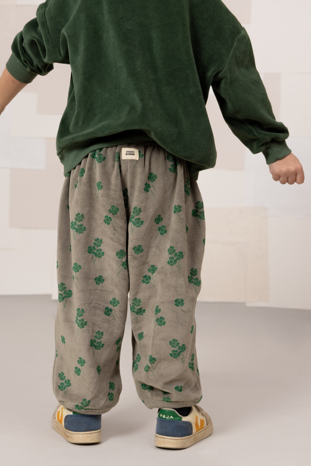【STUDIO BOHEME】PORGY PANTS - GREY / CLOVERS