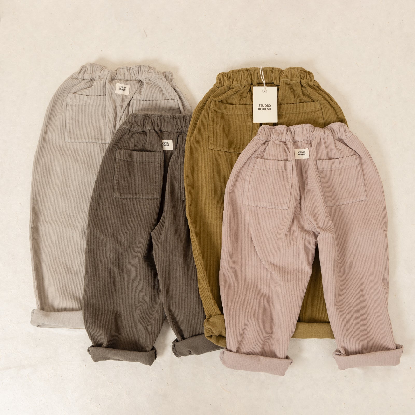 【STUDIO BOHEME】CARROT PANTS - LIGHT MAUVE
