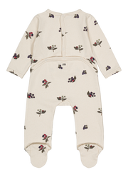 【STUDIO BOHEME】CHUBBY PYJAMAS - ECRU / BLACKBERRIES