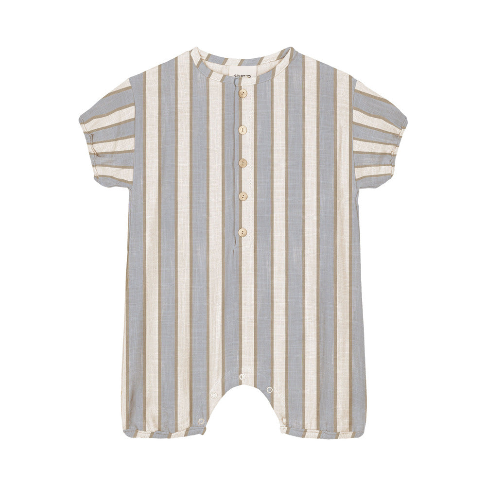 【STUDIO BOHEME】ROMPER BEBECITO - BLUE / GOLD STRIPES