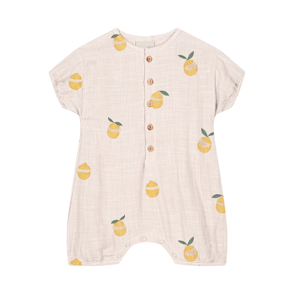 【STUDIO BOHEME】ROMPER BEBECITO - OFF WHITE / LEMON