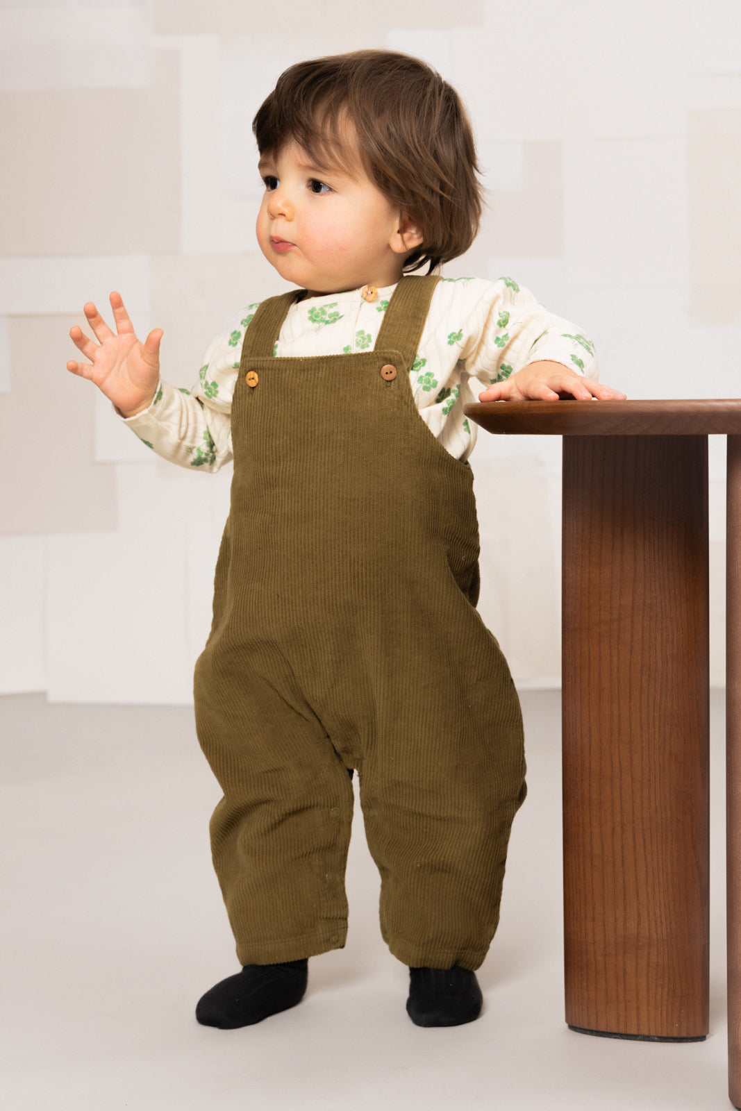 【STUDIO BOHEME】HOMER OVERALLS - GREEN NUTRIA