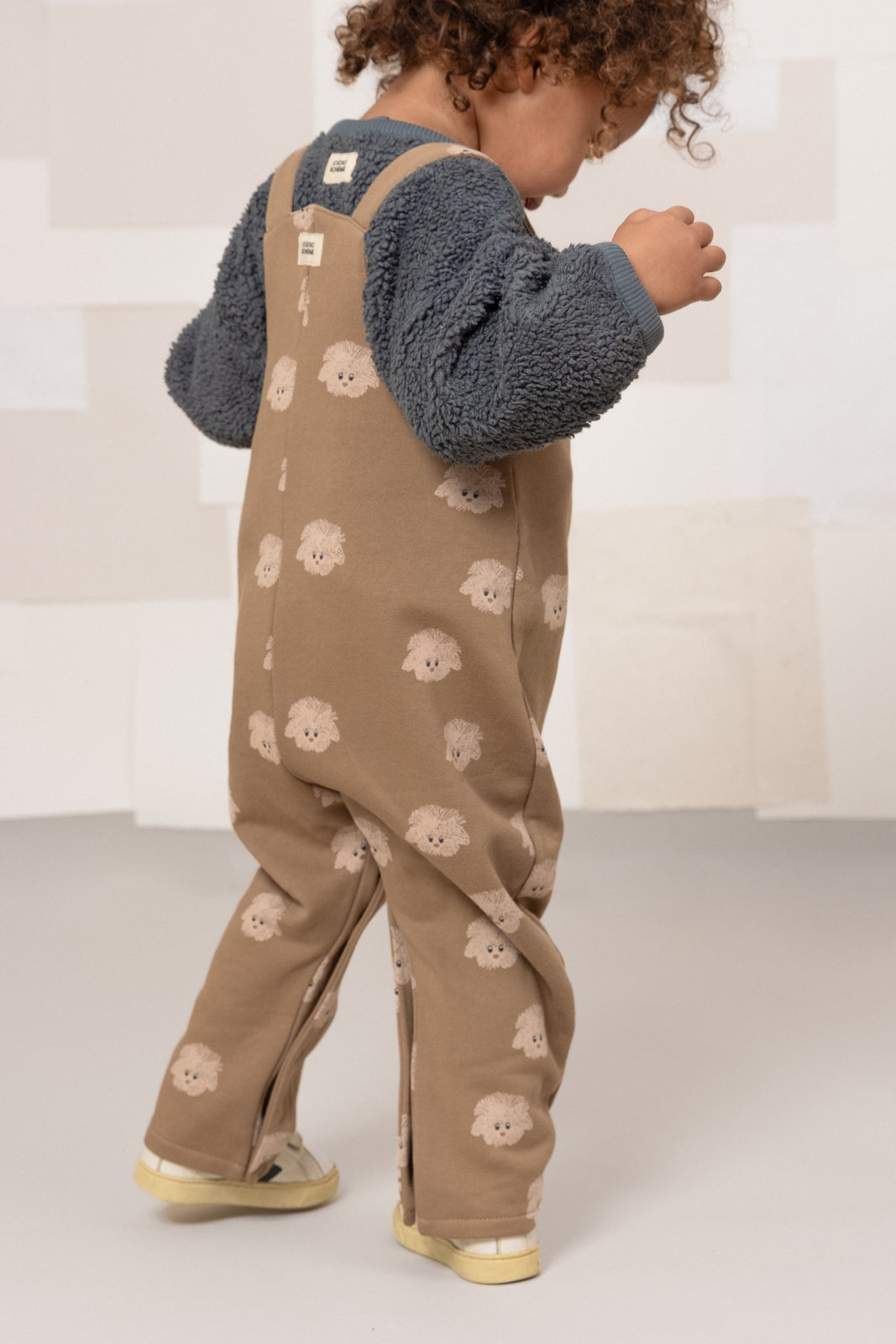 【STUDIO BOHEME】HOMER OVERALLS - MOCHA / DOGS