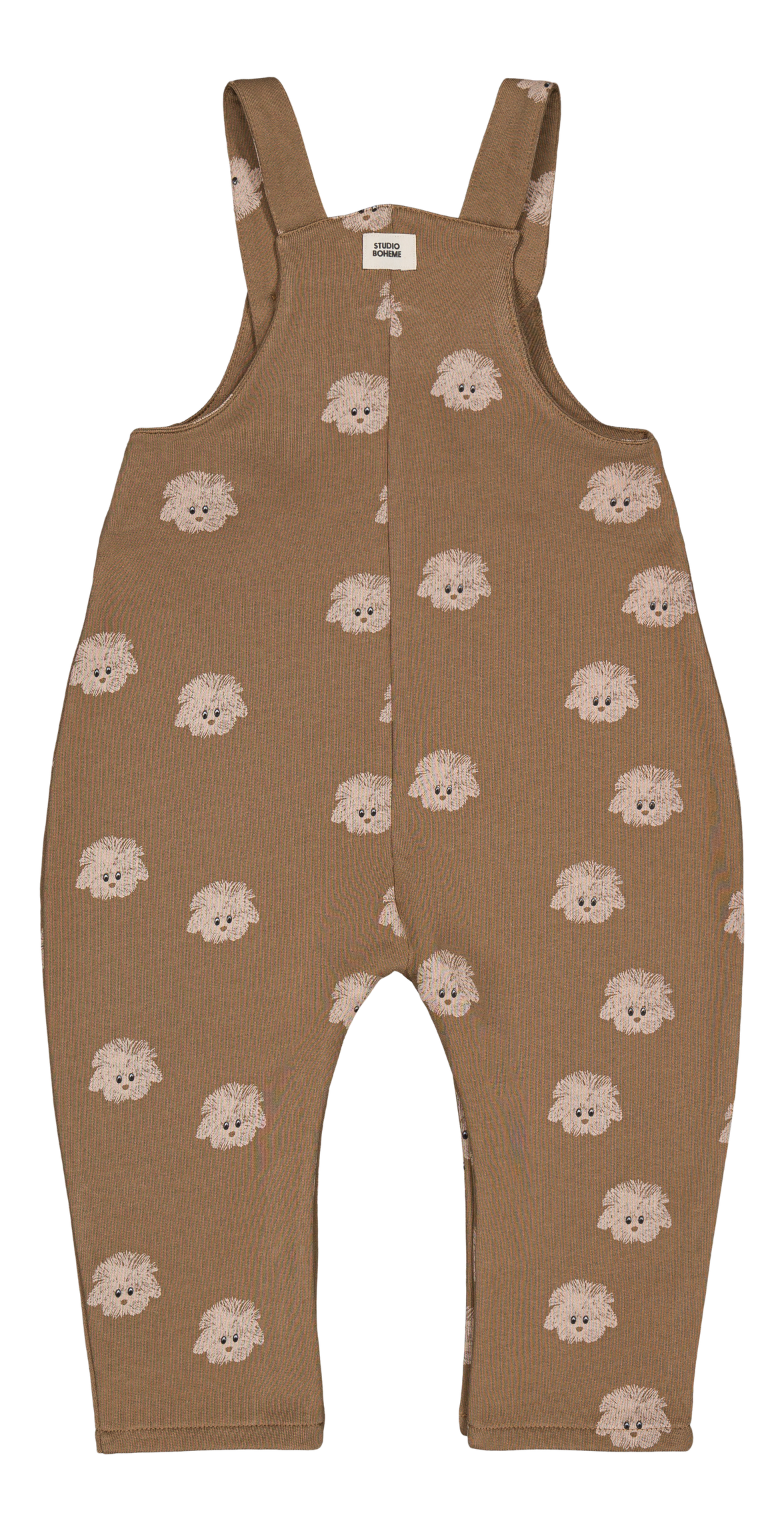 【STUDIO BOHEME】HOMER OVERALLS - MOCHA / DOGS