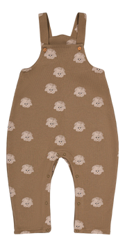 【STUDIO BOHEME】HOMER OVERALLS - MOCHA / DOGS