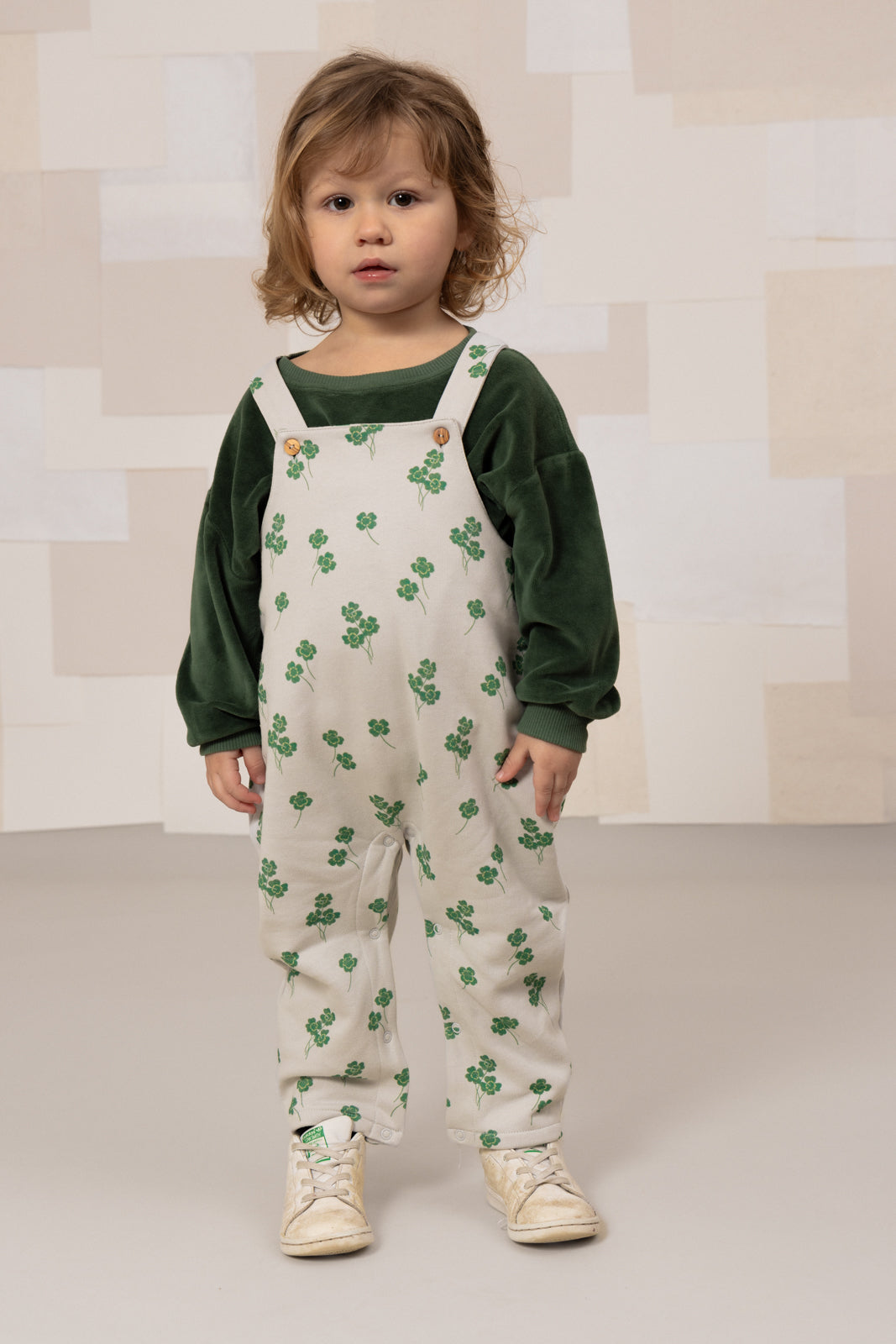 【STUDIO BOHEME】HOMER OVERALLS - GREY / CLOVERS