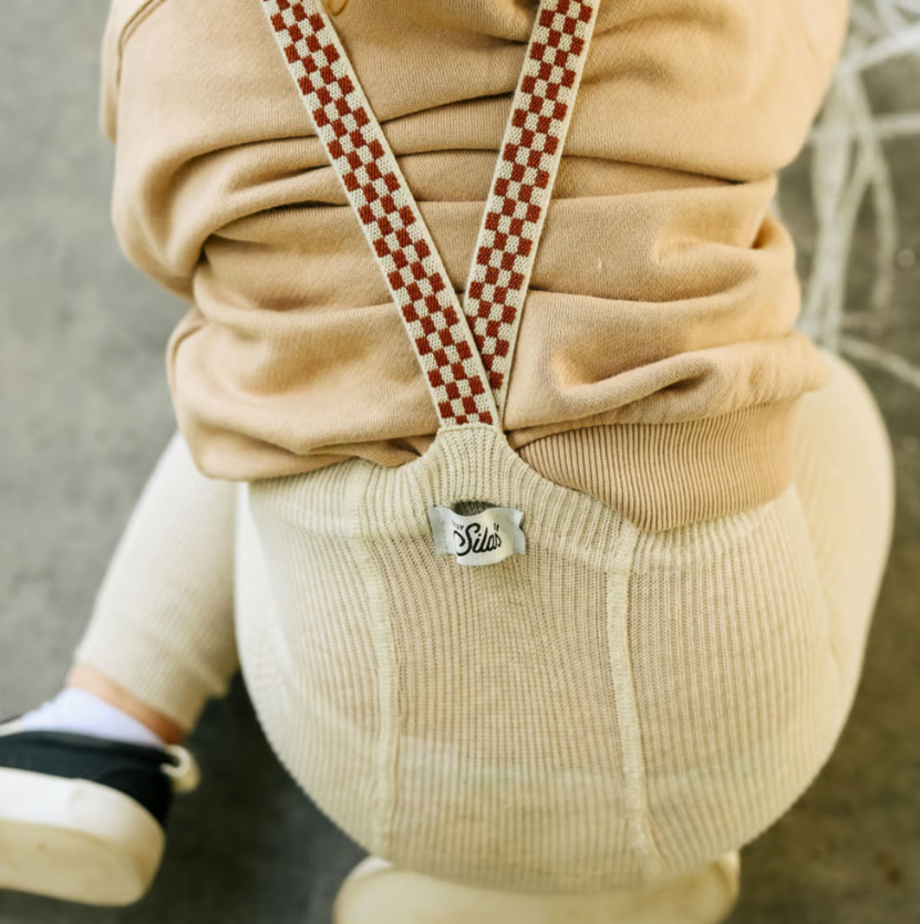 【SILLY Silas】シリーサイラス Footless Collection_Cream Checked