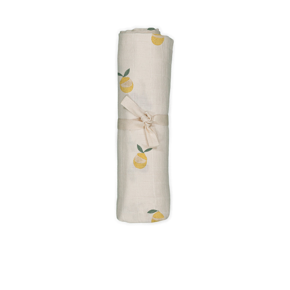 【STUDIO BOHEME】XL SWADDLE DOUDOU - OFF WHITE / LEMON
