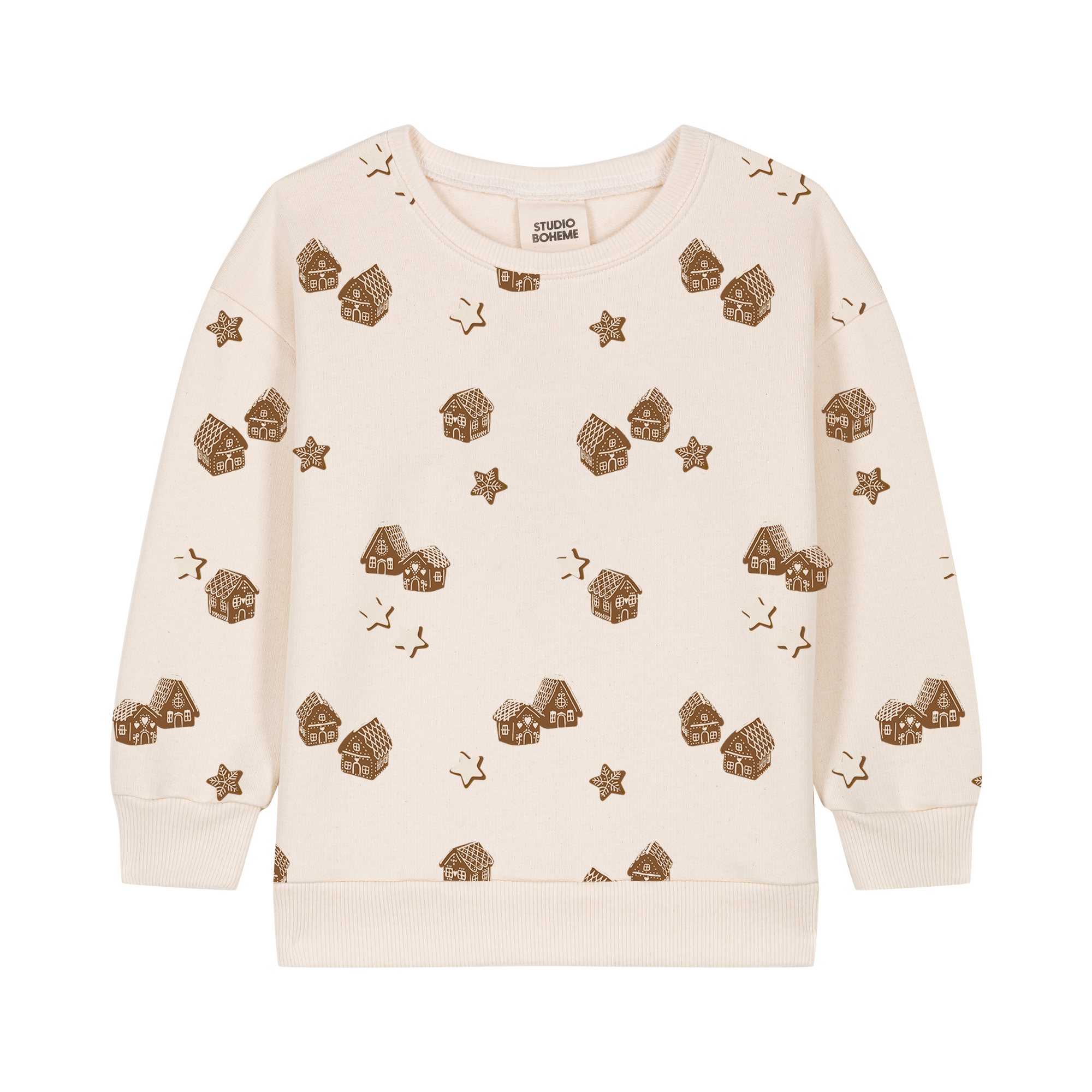 【STUDIO BOHEME】OURS SWEAT - ECRU / CHRISTMAS FAIRY