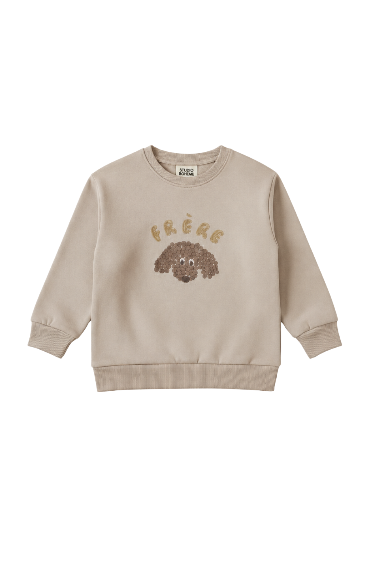 DROP1★ご予約【STUDIO BOHEME】BART SWEAT-SHIRT - STONE / one DOG FRERE