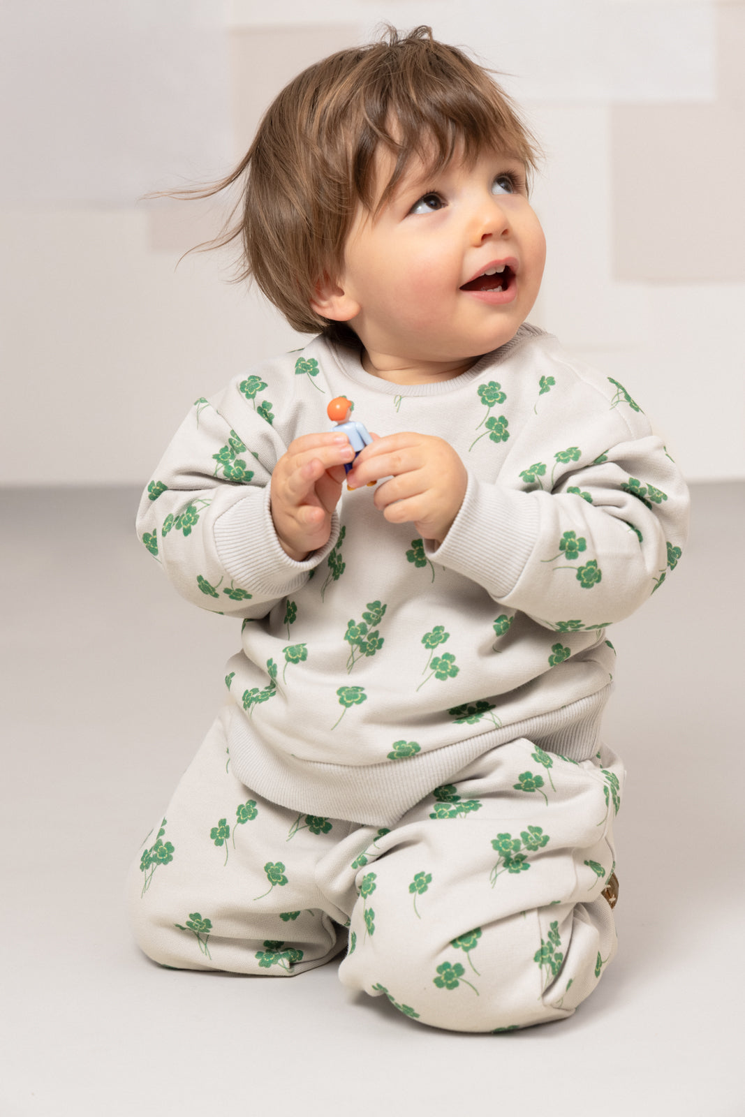 【STUDIO BOHEME】CARROT PANTS - GREY / CLOVERS