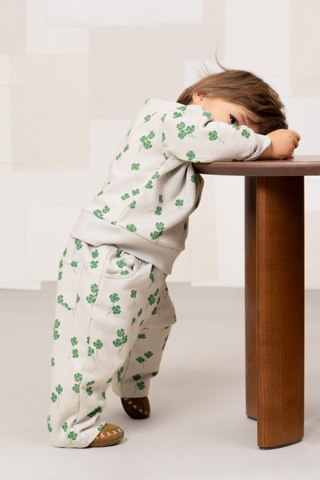 【STUDIO BOHEME】CARROT PANTS - GREY / CLOVERS