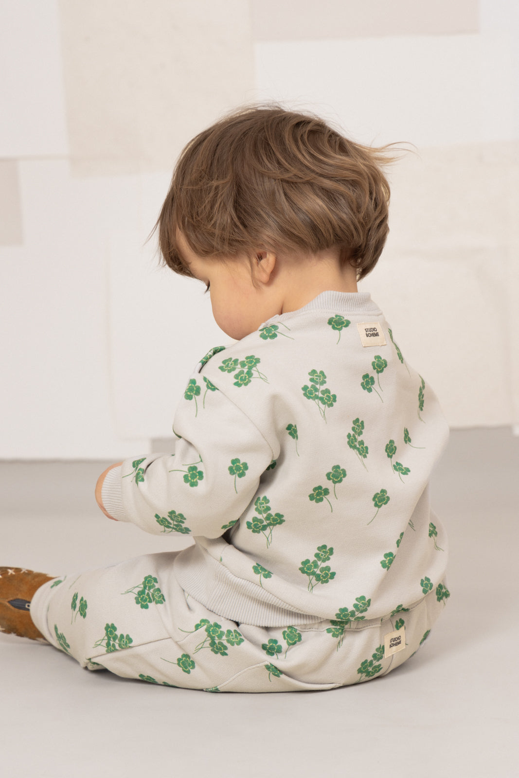 【STUDIO BOHEME】CARROT PANTS - GREY / CLOVERS
