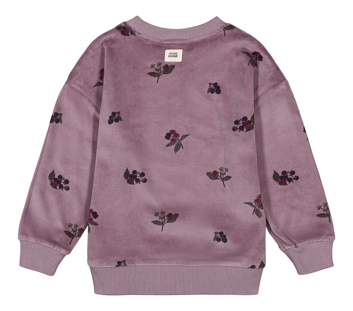 【STUDIO BOHEME】BART SWEAT-SHIRT - MAUVE / BLACKBERRIES