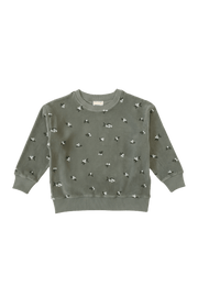 DROP1★ご予約【STUDIO BOHEME】BART SWEAT-SHIRT - VETIVER / GUI
