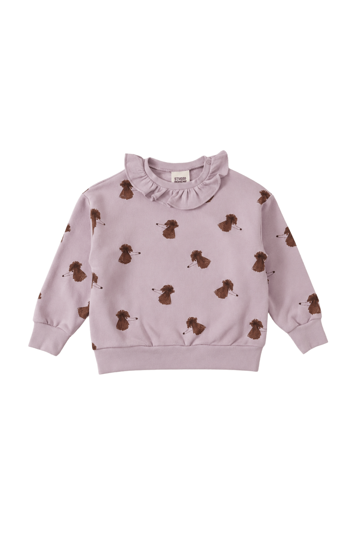 DROP2★【STUDIO BOHEME】JUNO SWEAT-SHIRT - MAUVE / DOGS SOEUR