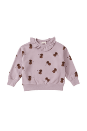 DROP2★【STUDIO BOHEME】JUNO SWEAT-SHIRT - MAUVE / DOGS SOEUR