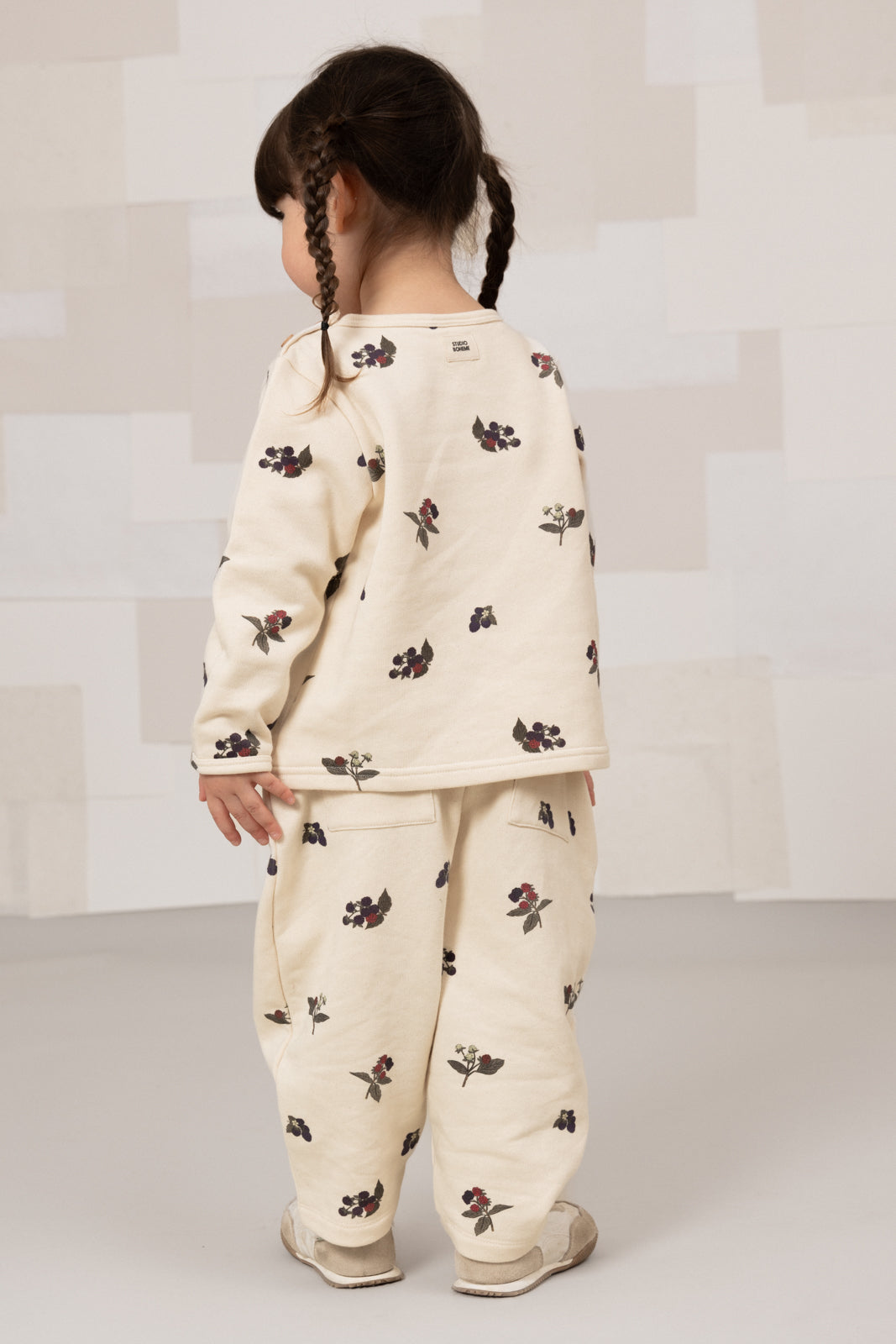 【STUDIO BOHEME】NOÉ SWEAT-SHIRT - ECRU / BLACKBERRIES