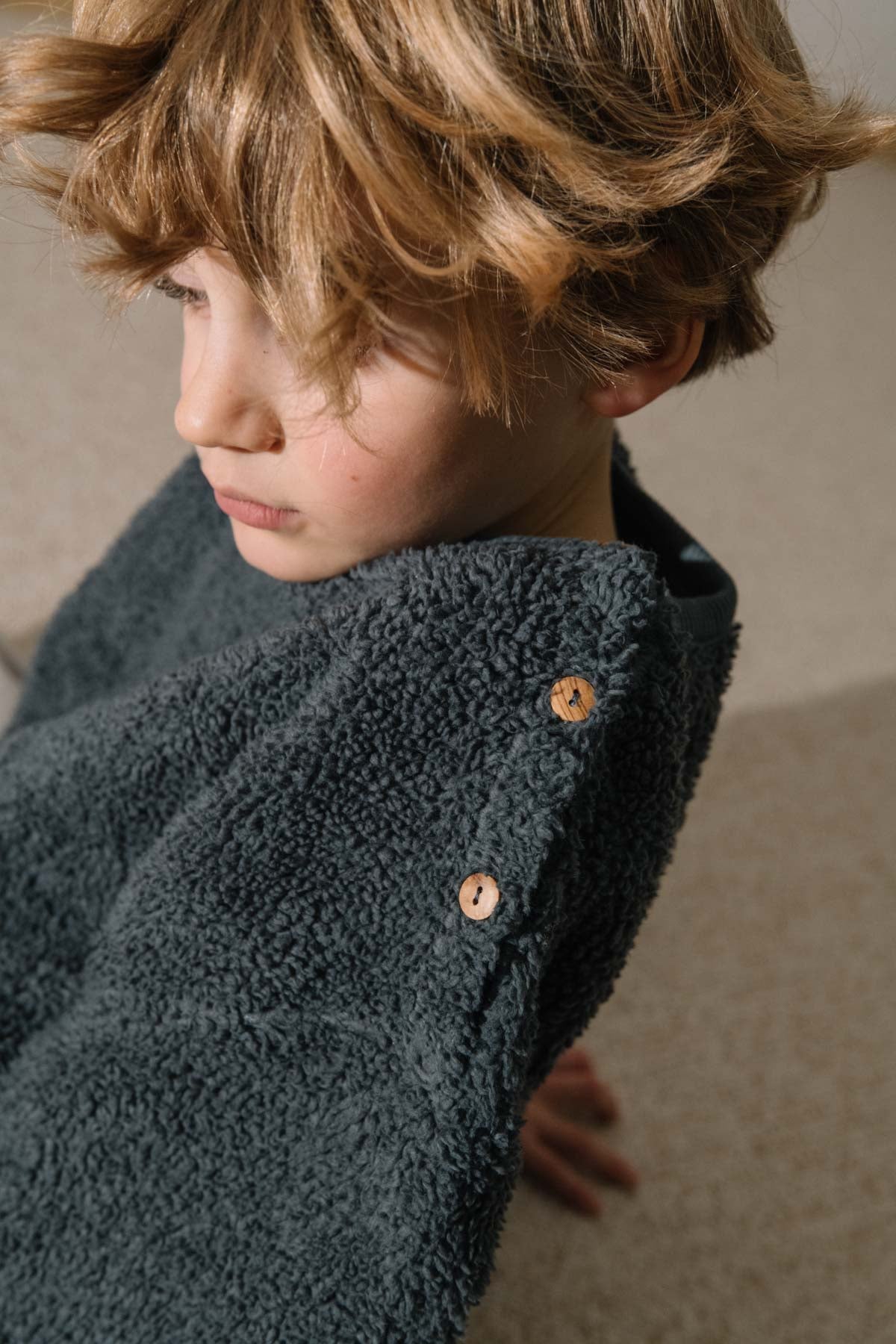 【STUDIO BOHEME】OURS SWEAT-SHIRT - GREY BLUE