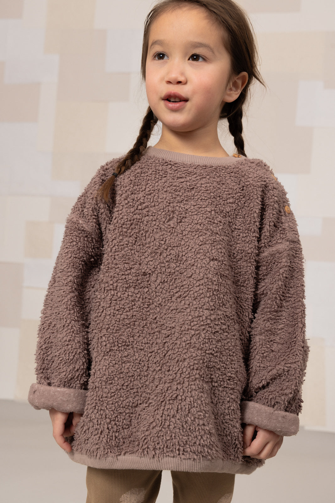 【STUDIO BOHEME】OURS SWEAT-SHIRT - MAUVE