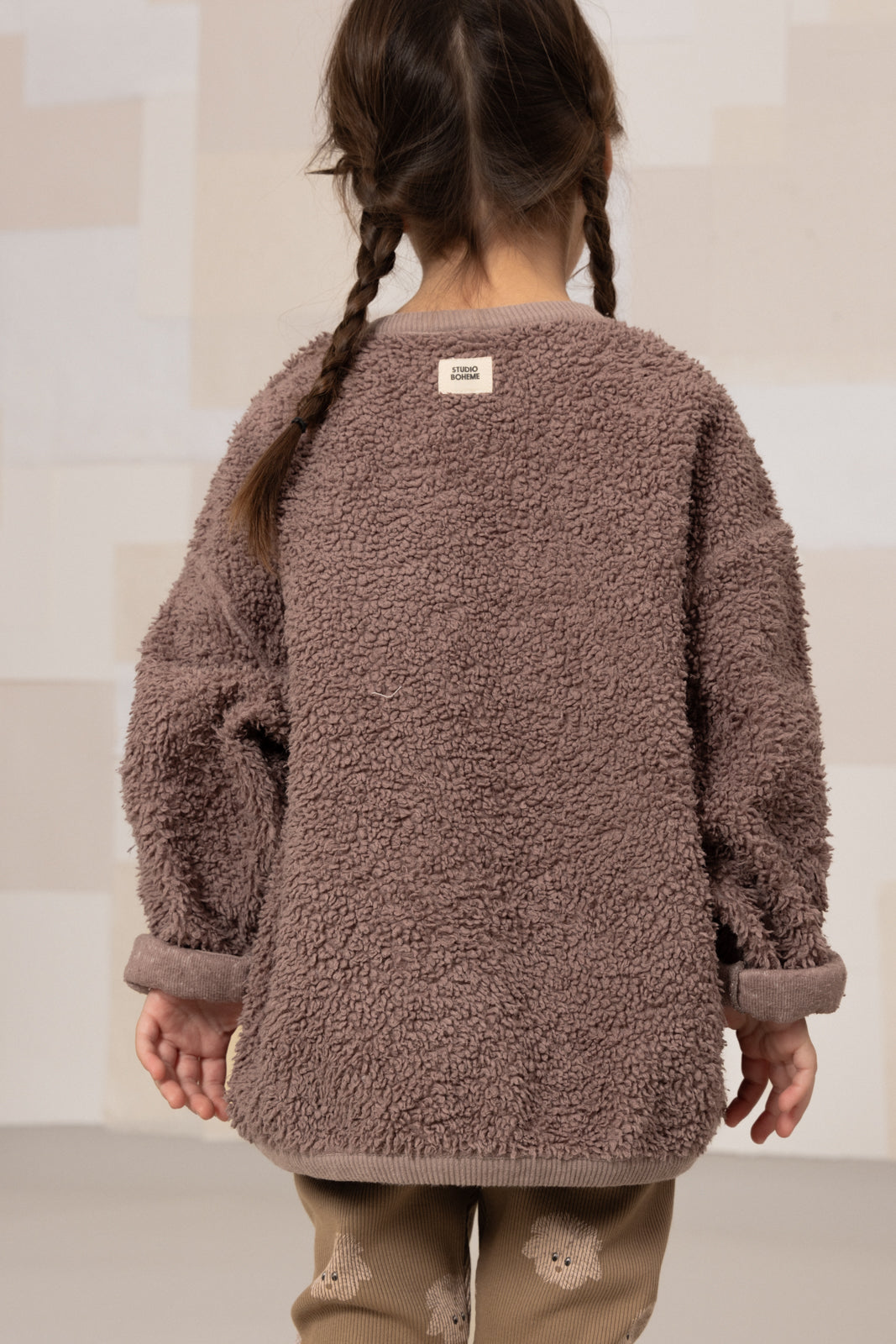 【STUDIO BOHEME】OURS SWEAT-SHIRT - MAUVE