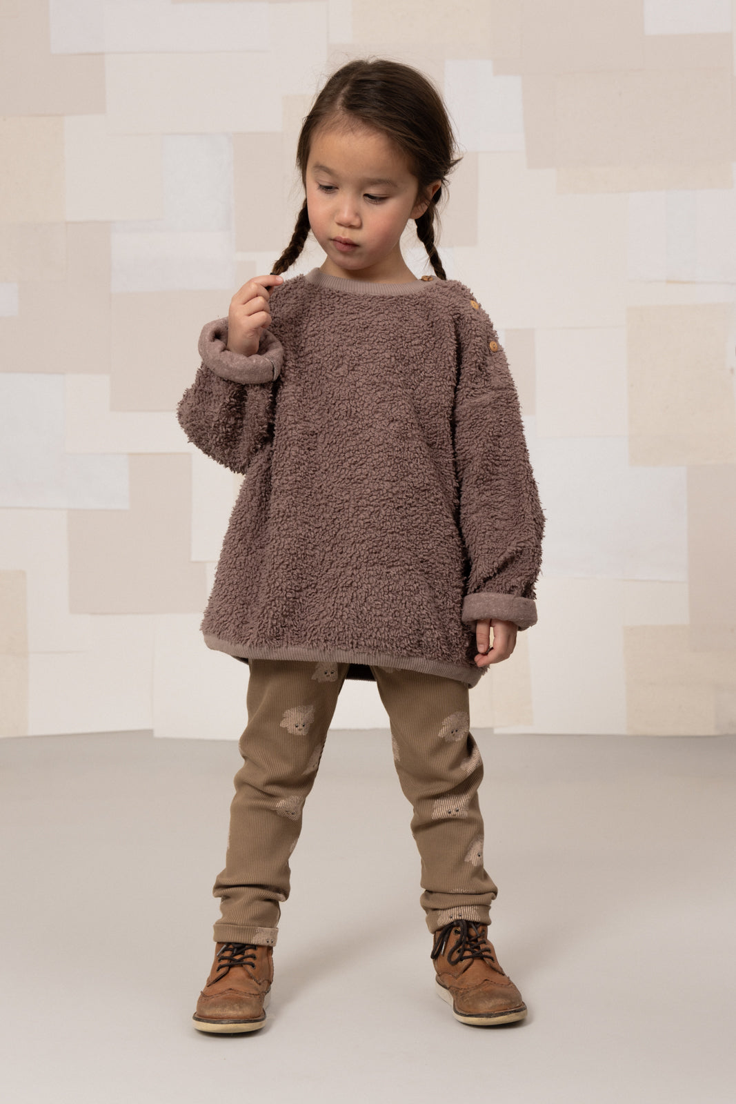 【STUDIO BOHEME】ROM POM LEGGINGS - MOCHA / DOGS