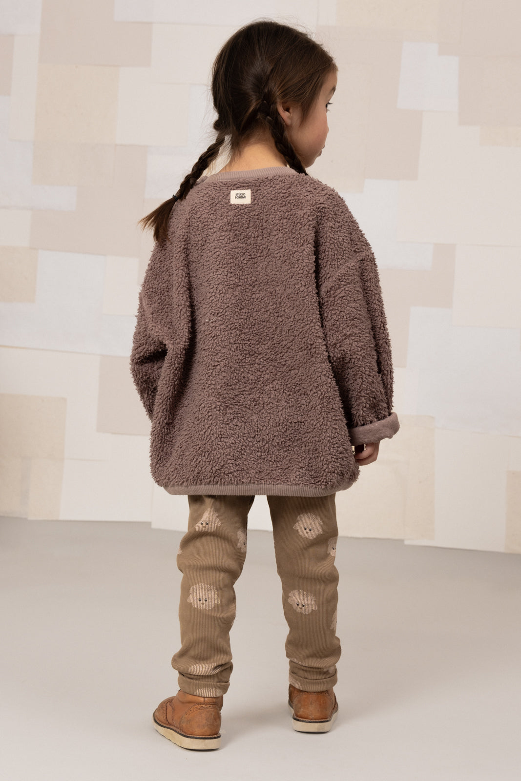 【STUDIO BOHEME】ROM POM LEGGINGS - MOCHA / DOGS