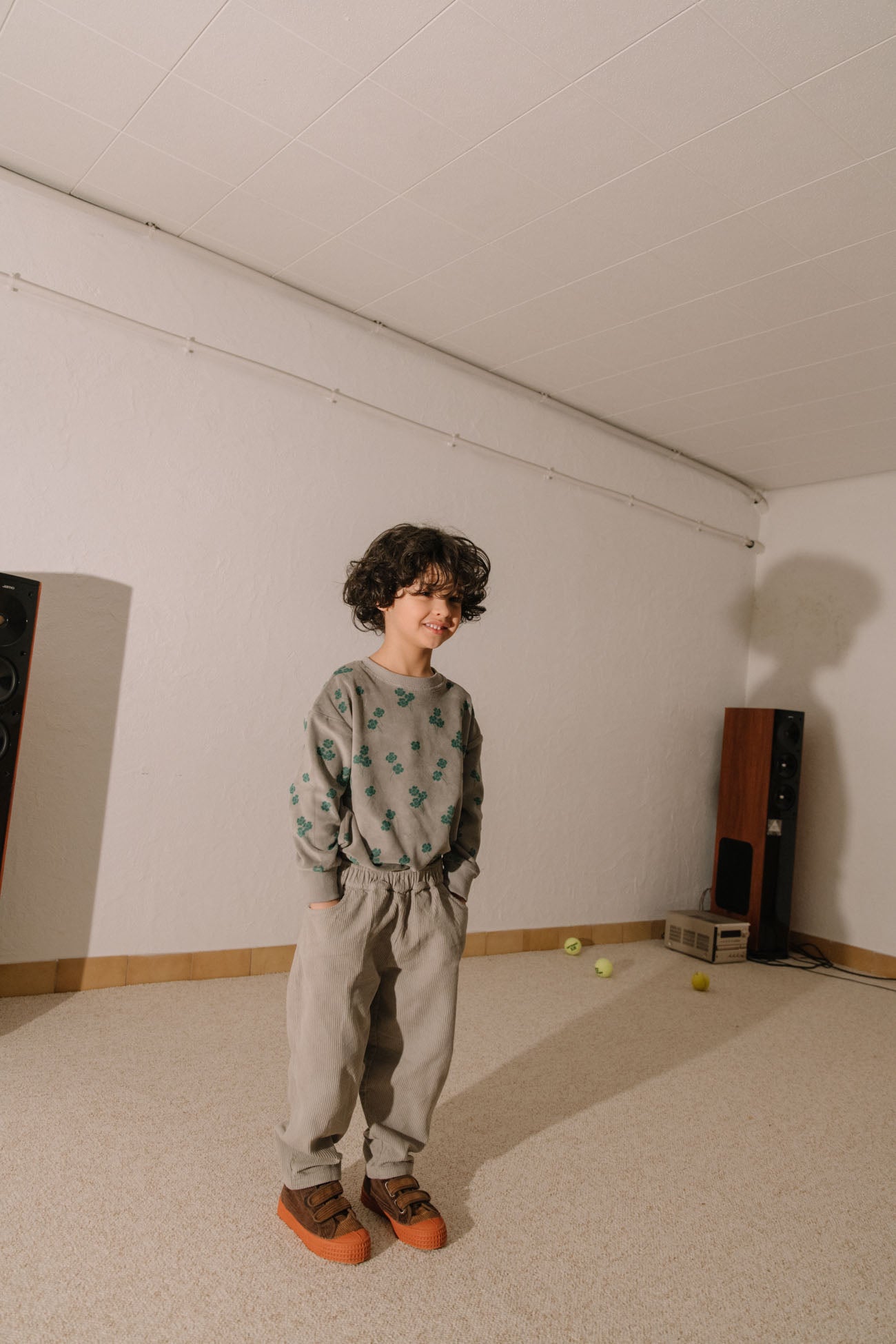 【STUDIO BOHEME】BART SWEAT-SHIRT - GREY / CLOVERS