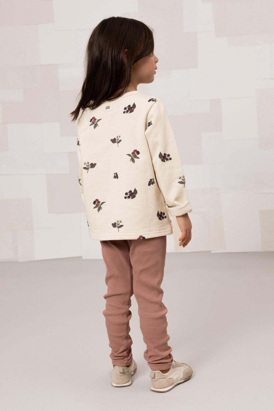 【STUDIO BOHEME】NOÉ SWEAT-SHIRT - ECRU / BLACKBERRIES