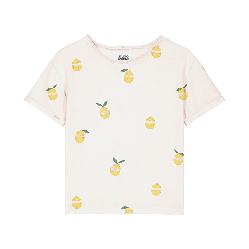 【STUDIO BOHEME】TSHIRT ESSENTIAL - SAND / LEMON