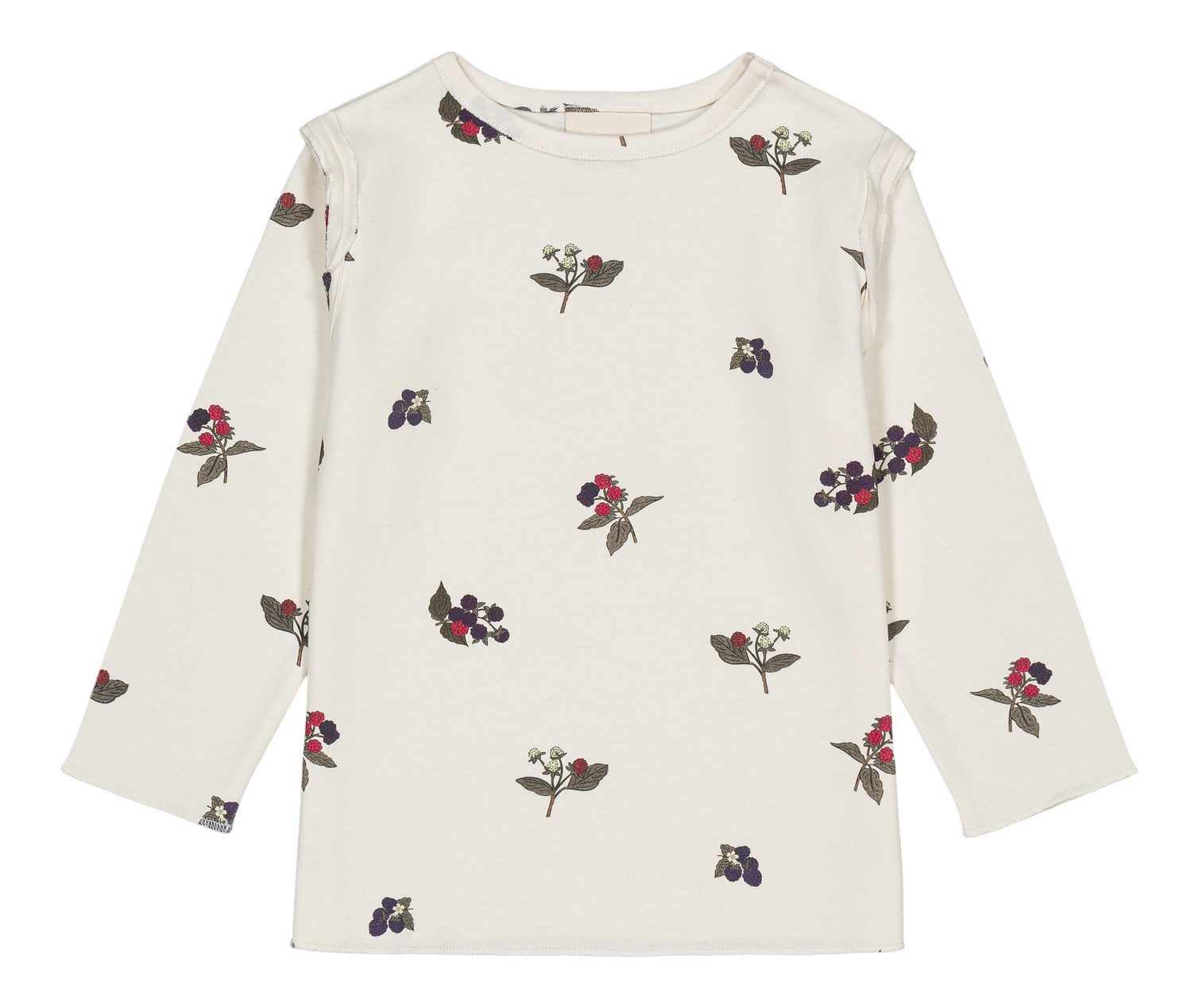 【STUDIO BOHEME】LALA T-SHIRT - ECRU / BLACKBERRIES