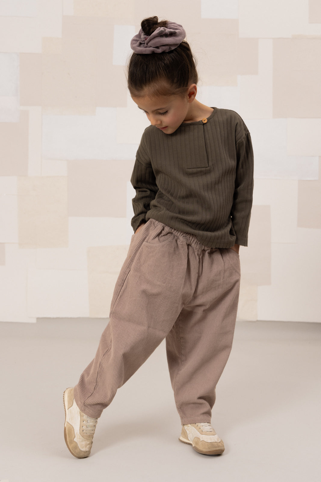 【STUDIO BOHEME】CARROT PANTS - LIGHT MAUVE
