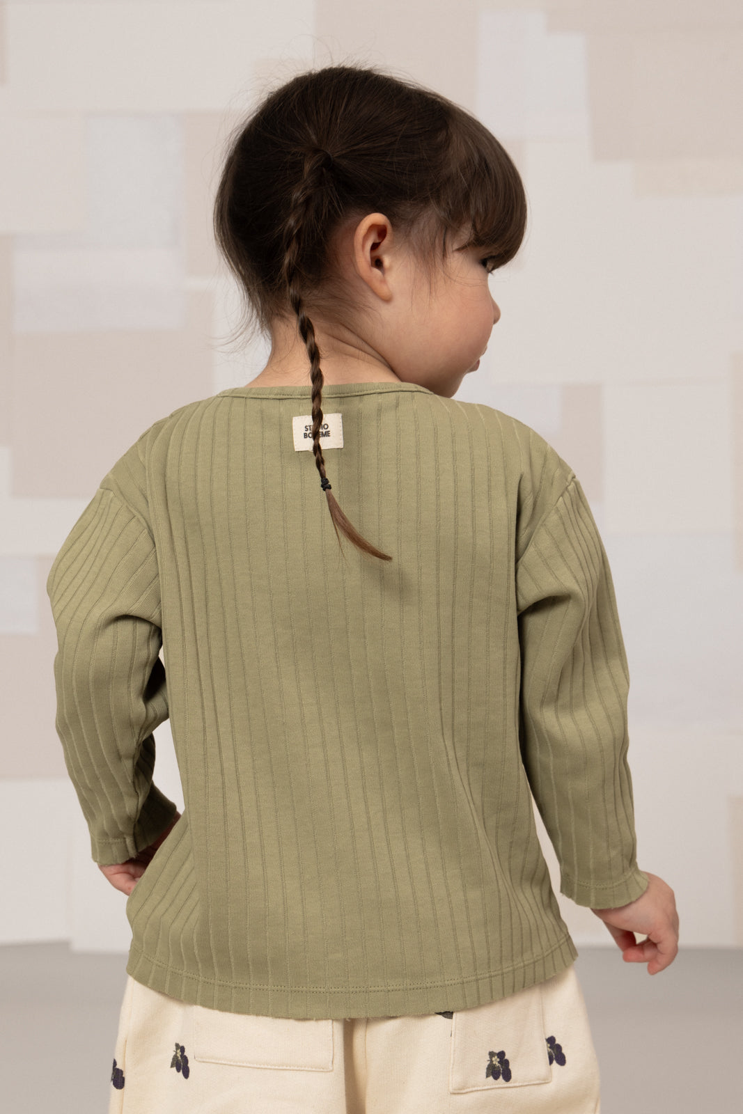 【STUDIO BOHEME】ORSO T-SHIRT - GREEN ALOE