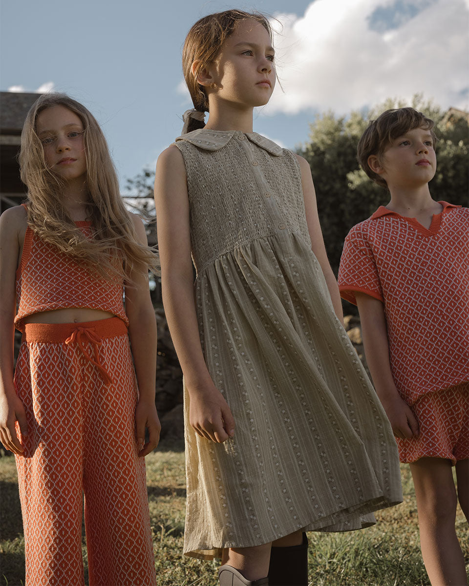 【Son and Daughter】 Tabba Knit Short