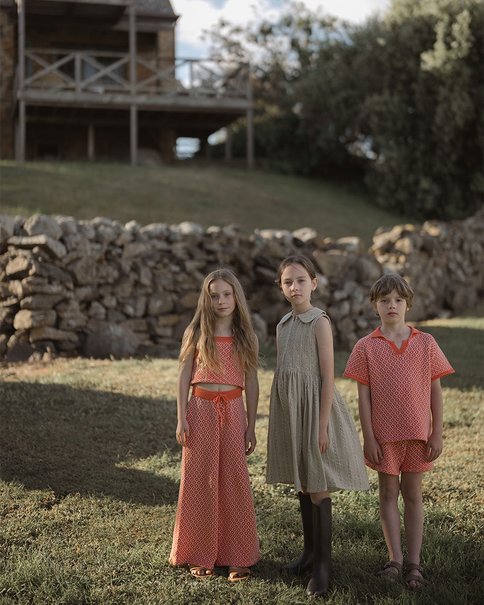 【Son and Daughter】 Tabba Knit Short