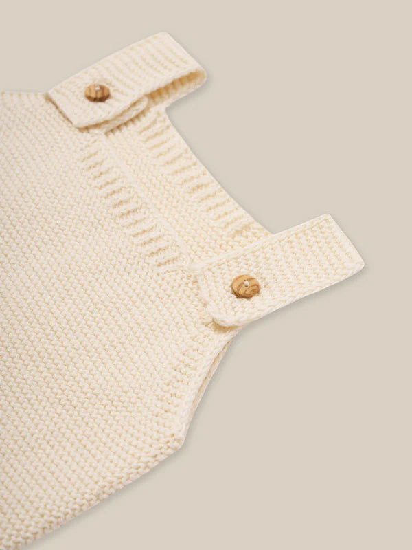 【ORGANIC ZOO】Undyed Cotton Knitted Salopette